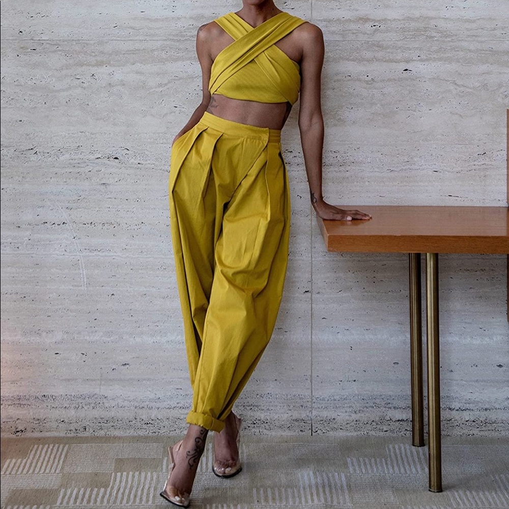 Yellow Women's Pants